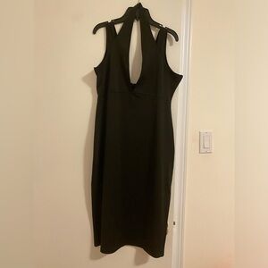 #A8 🌈 | Ye Xuan | Black Halter Midi Dress | S: L